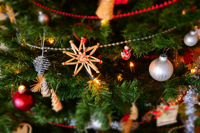vánoční baňky, dekorace